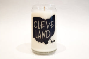 16oz Cleveland Glassware Candle - Home