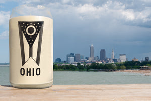 16oz Cleveland Glassware Candle - Ohio Flag