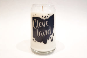 16oz Cleveland Glassware Candle - Cleveland