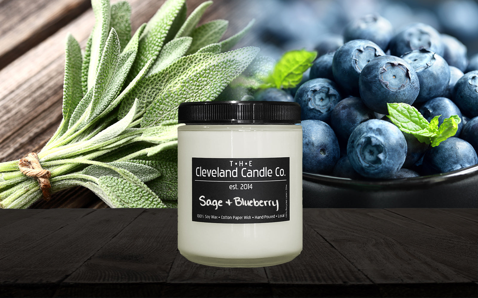Sage & Blueberry - Cleveland Candle Company